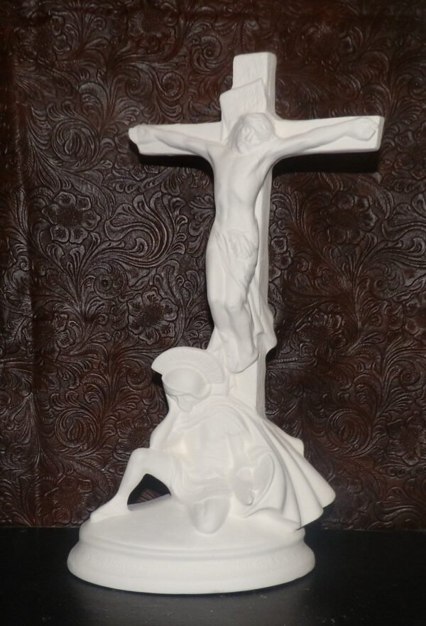 JESUS on the Cross Crucifix Kneeling Roman Soilder