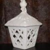 Beautiful Bird on Snow Capped Lantern Large