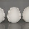 Set of 3 Detailed ROSE EASTER Eggs