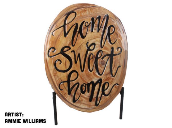 1056_p2_productimage.jpg Home Sweet Home Stump Plaque