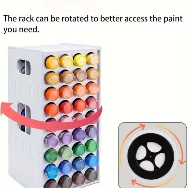 1713847375112-eb45c55ea3dd435f8ae6d0a5557674fd-goods.jpg "Clutter-Free"- Vertical Craft Paint Storage Rack for Ceramics