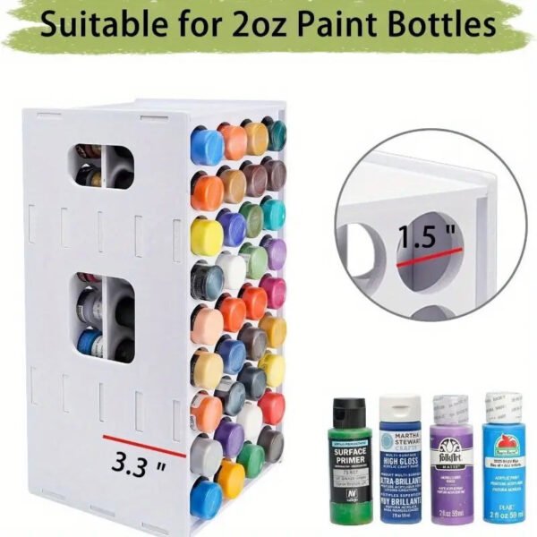 1713847376717-b277a85613e3456585c48bfc8cfecda0-goods.jpg "Clutter-Free"- Vertical Craft Paint Storage Rack for Ceramics