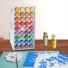1713847378331-5e029bfbf2c34b559d5d89042621c331-goods.jpg "Clutter-Free"- Vertical Craft Paint Storage Rack for Ceramics
