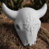 Rustic Cow Skull Plaque