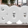 Stand-Up BOO - Ceramic Bisque, Unpainted Halloween Decoration
