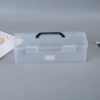 Ergonomic Acrylic Paint Holder for 30 Bottles - Durable Plastic Storage Box with Handle, Organizer
