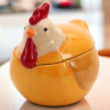 548_Painted-PhotoRoom.png Cute Rooster / Hen Jar or Candy Dish