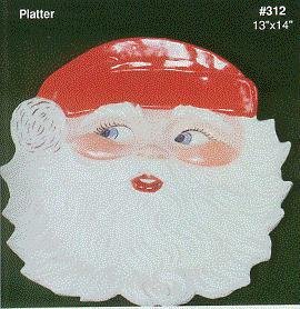 Huge Santa Claus Cookie Platter