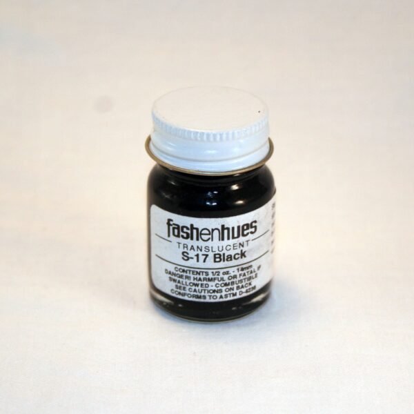 Black.jpg Fashenhues S-17 Black Translucent Stain (0.5 oz)