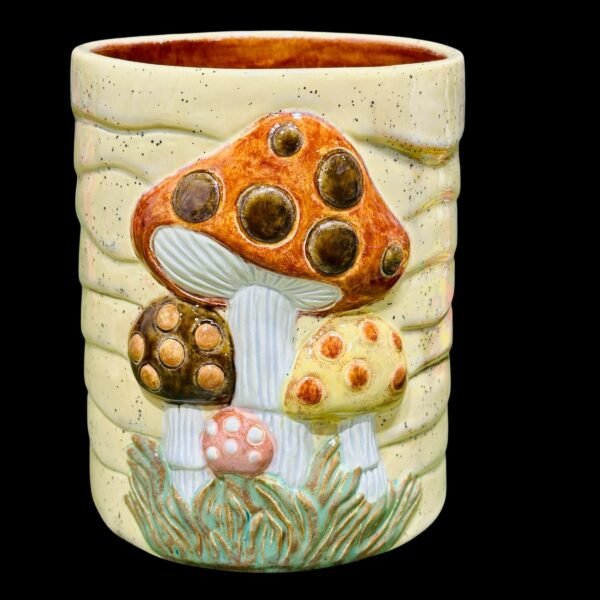 CMMSpecialtyGlaze-RetroMushroomGlazedUtensilHolder_2400x2400-Photoroom.jpg Retro Mushroom Container - Utensil Holder or Planter