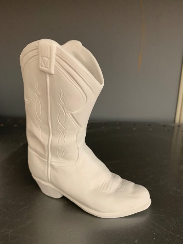 IMG_0552.jpg Small Detailed Cowboy Boot Vase or Pencil Holder