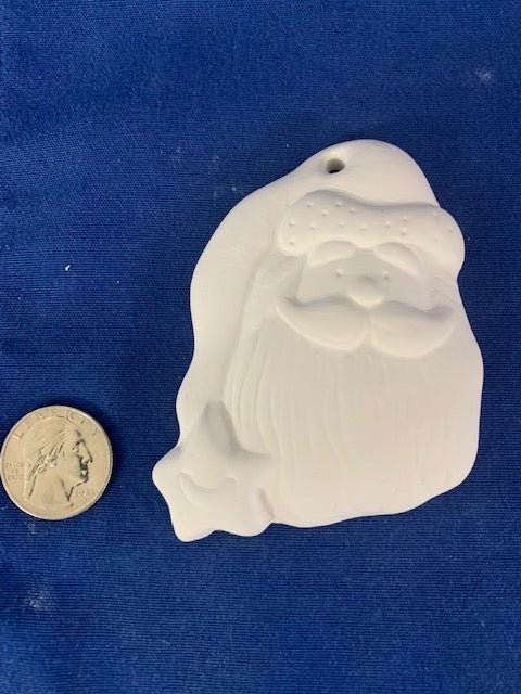 Santa Claus with Star Christmas Ornament