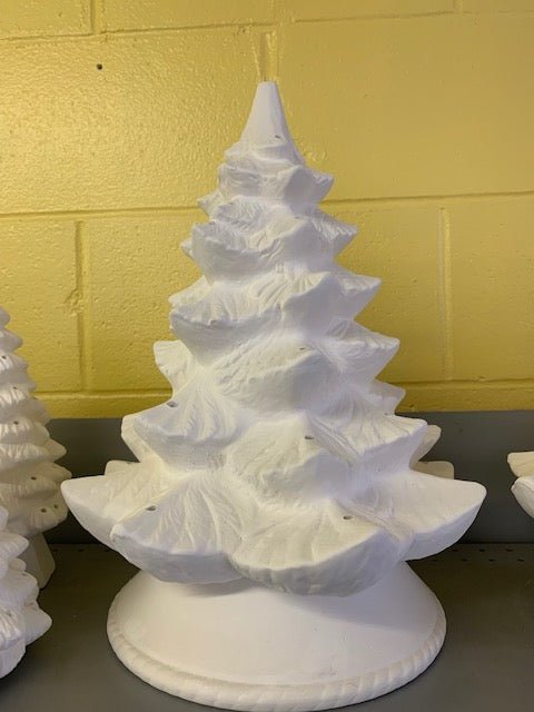 IMG_1290.jpg "18" Alberta Ceramic Bisque Christmas Tree - Made in USA, Unpainted, Ready to Paint"
