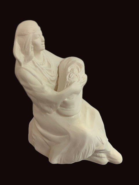 Native American Indian Maiden with Baby