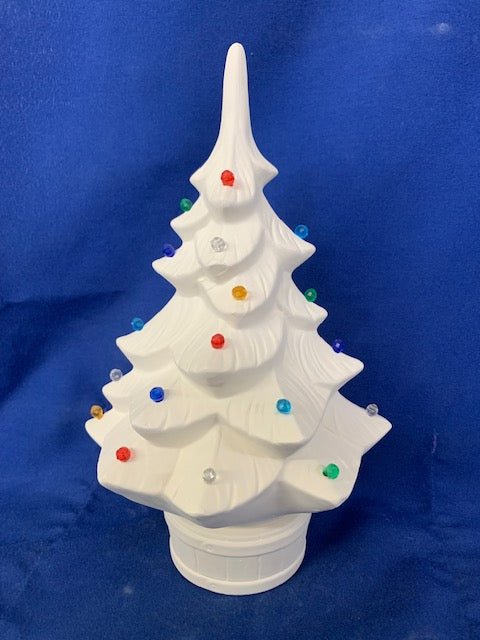IMG_7879.jpg "John's Christmas Tree - 11" Ceramic Bisque, Ready to Paint, Made in USA"