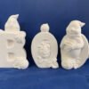 IMG_9445_1.jpg "Boo Halloween 3 Piece Ghost Set - Ceramic Bisque, Ready to Paint, Unpainted, Made in USA - 7 1/2" Tall, 5" Width"