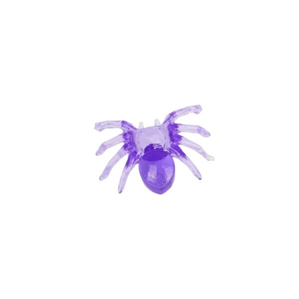 Ceramic Christmas Tree Lights Medium Spider Lights - Mixed Purple, Green & Clear
