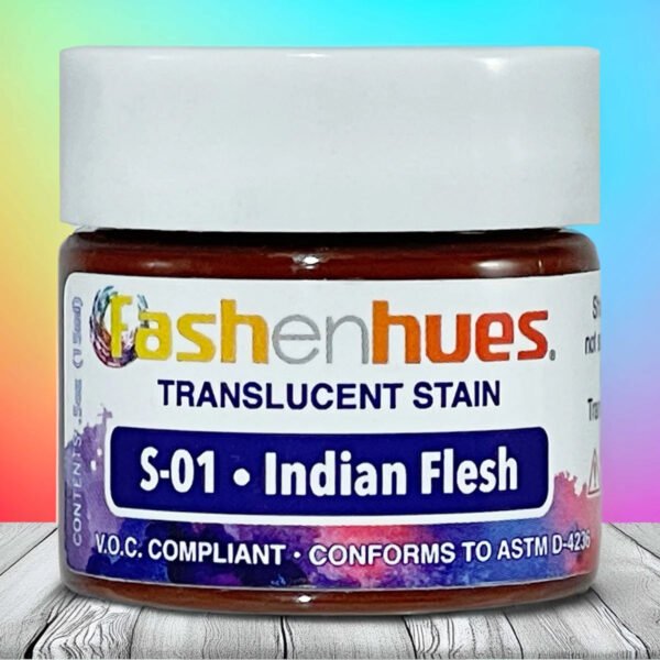 S-01-Front.jpg Fashenhues S-1 Indian Flesh Translucent Stain (0.5 oz.)