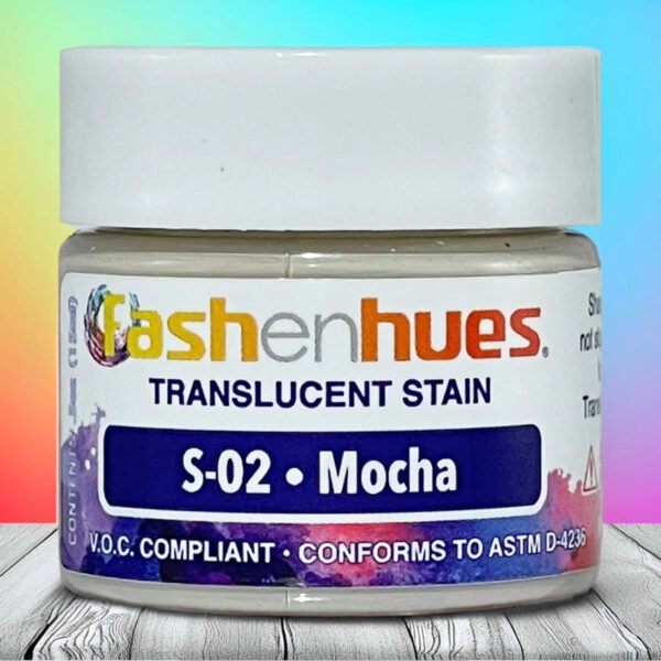S-02-Front.jpg Fashenhues S-2 Mocha Translucent Stain (0.5 oz.)