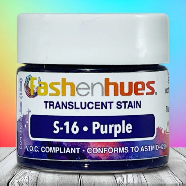 S-16-Front.jpg Fashenhues S-16 Purple Translucent Stain (0.5 oz.)