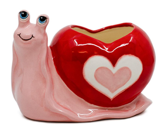 Heart Snail Planter