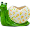 Heart Snail Planter