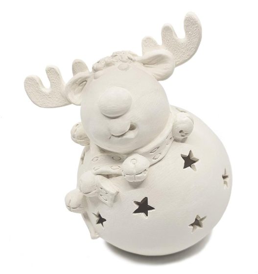 Pudgy Reindeer Lantern