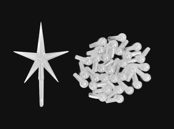 Medium Clear Bulb Lights w/  Large Star