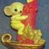 alb161.jpg Alberta Mice Mouse Ornament Collectible A-161 - Mouse on Candlestick 3 5/8"" High