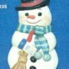 Alberta Snowman Ornament Collectible A-54 - Winter Wonderland 3 5/8"" High