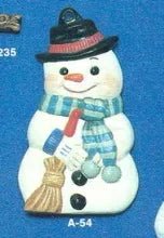 alberta-ornaments-0054-snowman.jpg Alberta Snowman Ornament Collectible A-54 - Winter Wonderland 3 5/8"" High