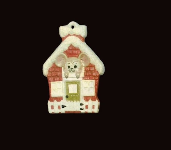 il_1140xN.6184517463_77bx_1.jpg Alberta Mice Mouse Ornament Collectible A-60 - Mouse in House 3 5/8"" High