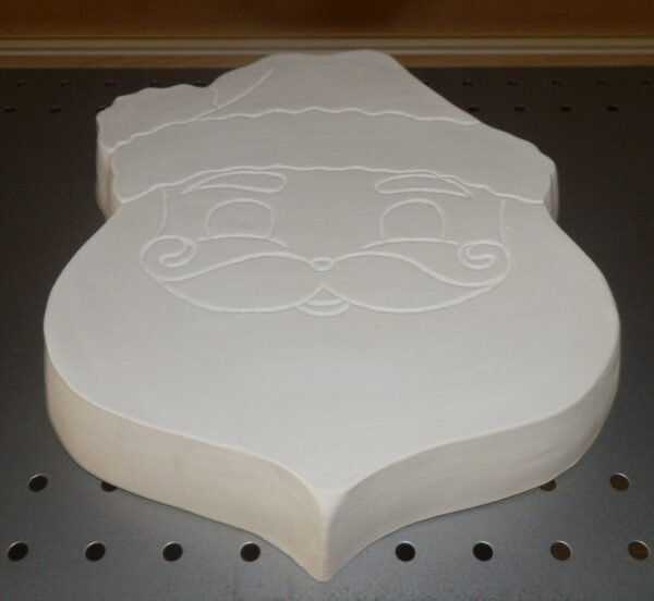 Classic Santa Face Mask Wall Plaque or Wreath Insert 10" Tall