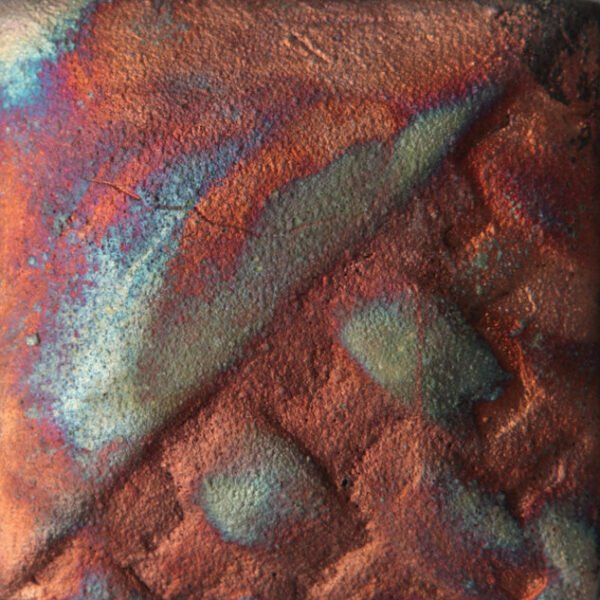 Raku Peacock Matte Metallic Raku Glaze Rk104- 1 pint (16 oz.).