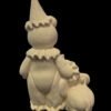 Circus Clown Teddy Bear with Elephant